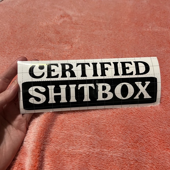 Hand Crafted Other - Certified S*itbox Vinyl Decal ✨